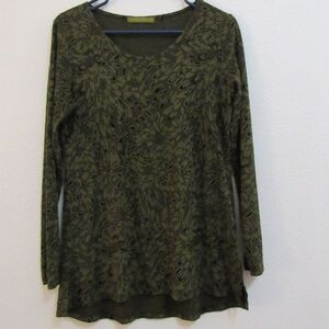 Cutloose green and black patterned tunic